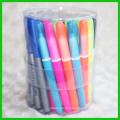 Colored ink permanent marker pen with PVC tube package